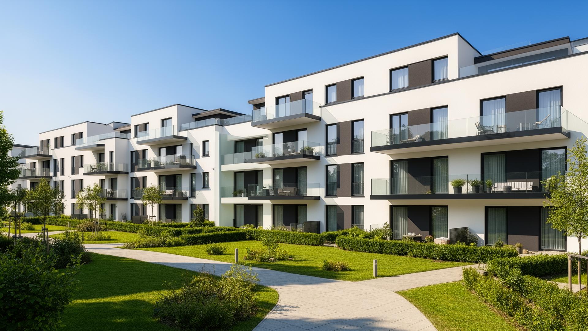 Moderne Wohnanlage in München, betreut von DEBAG Objektbetreuung
